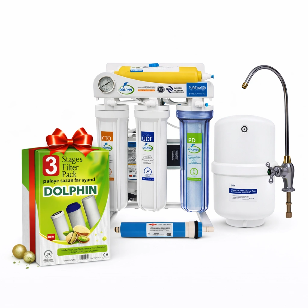 dolphin_final عکس تفیه آب lite با شیر سه پر و پک هدیه