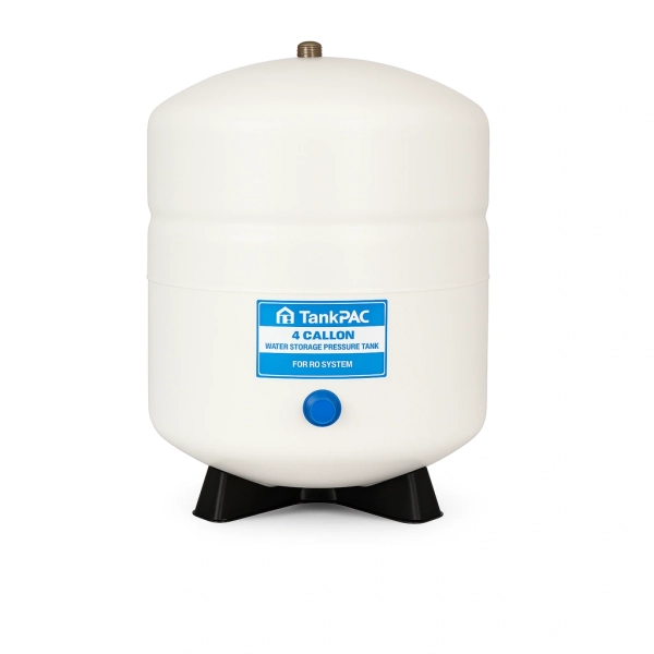 منبع تحت فشار تانک پک ۴ گالن دلفین با پس‌زمینه سفید مناسب دستگاه تصفیه آب خانگی