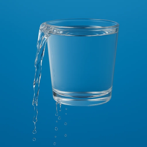 لیوان آب سرریز