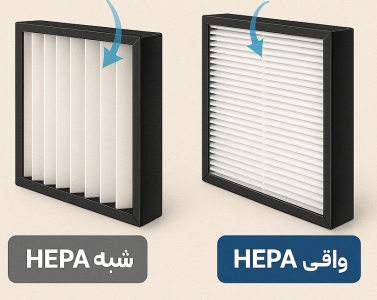 HEPA واقعی vs شبه‌HEPA