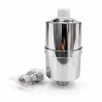 فیلتر دوش تصفیه آب KDF فلزی با فناوری مس و روی برای حذف کلر آب حمام